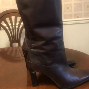 Leather knee boots size 9.5